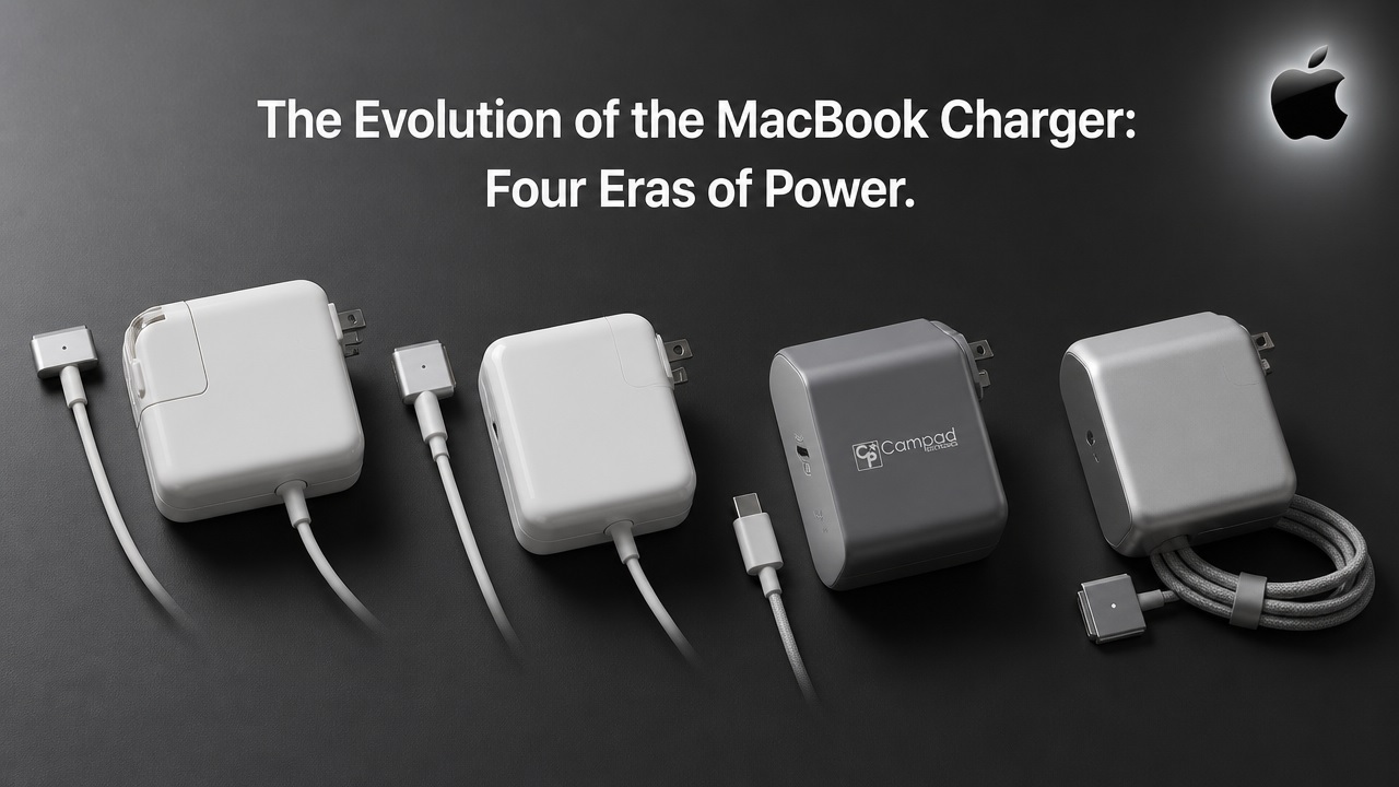 The Evolution of the MacBook Charger: Four Eras of Power